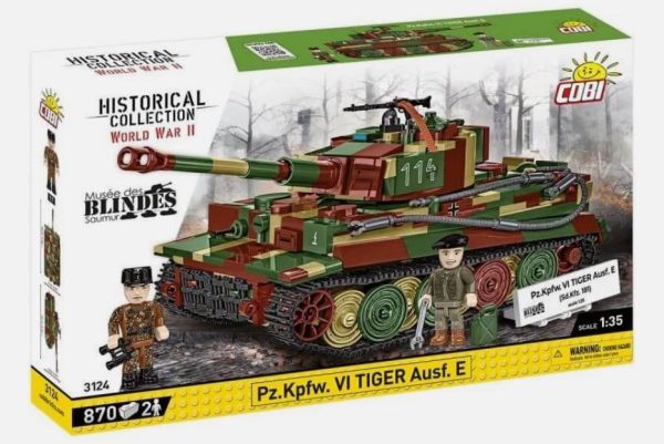 COB3124 - Pz.Kpfw. VI Tigre Ausf. E - Museo de Vehículos Blindados de Saumur - 870 piezas - 1