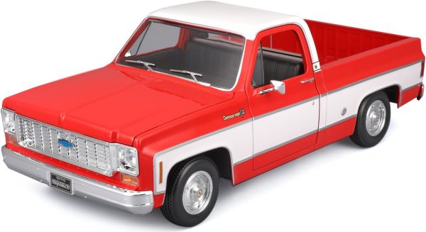 MST31467RD - Chevrolet C10 Cheyenne Super 1974, rojo y blanco. - 1