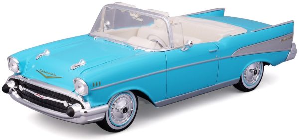 MST31476BL - Chevrolet Bel Air convertible de 1957, color azul. - 1