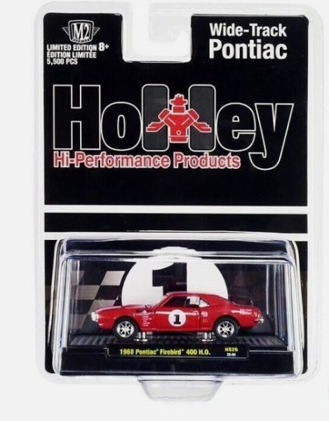 M2M-31500-HS26 - PONTIAC Firebird 400 HO 1968 rojo HOLLEY en blíster - 1