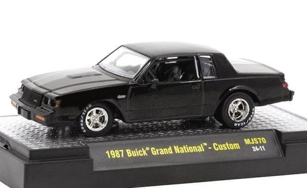 M2M-31500-MJS70 - BUICK Grand National - Buick Turbocharged negro personalizado de 1987 en blíster - 1