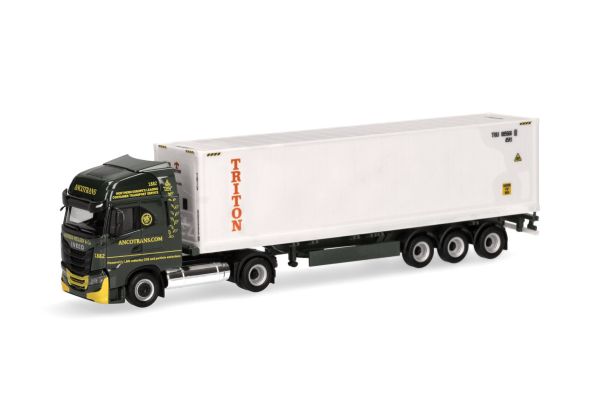 HER317146 - IVECO S-Way LNG ANCOTRANS 4x2 con remolque portacontenedores TRITON de 3 ejes - 1