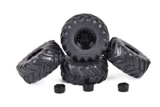 AT3200205 - 4 neumáticos MICHELIN Mega Xbib 750/560-R26 con rines negros - 1