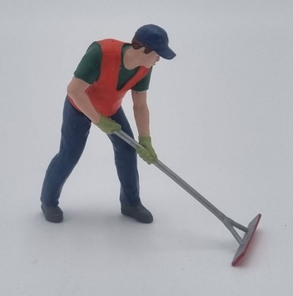 ATLAN32046 - Obrero de la construcción con raspador de asfalto - 1