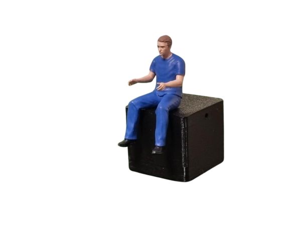 ATLAN32098_BLEU - Conductor con pantalón y camiseta azul - 1