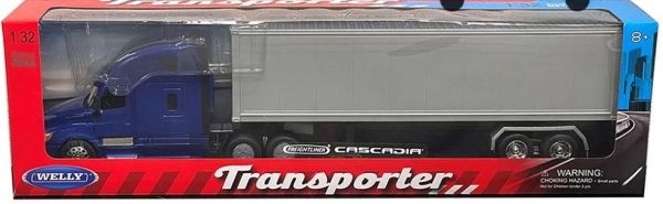 WEL32696BLEU - FREIGHTLINER Cascadia 6x4 (Azul) con remolque de 2 ejes - 1