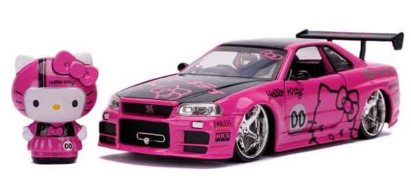JAD33002 - NISSAN Skyline GT-R (R34) con la figura de HELLO KITTY 2002 - 1