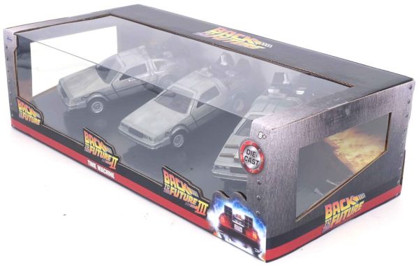 JAD33399 - Pack de 3 coches de Regreso al Futuro - DELOREAN - 1