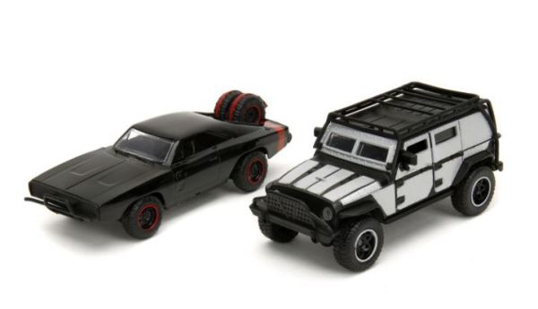 JAD34252 - Jeep Wrangler gris y Dodge Charger Off-Road negro de Fast & Furious - 1