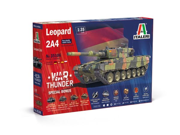 ITA35106 - Tanque LEOPARD 2A4 - War Thunder para montar y pintar - 1