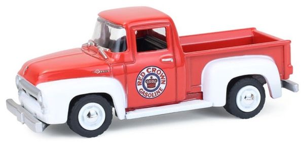 GREEN35300-A - FORD F-100 1954 rojo y blanco RED CROWN GASOLINA de la serie BLUE COLLAR - 1