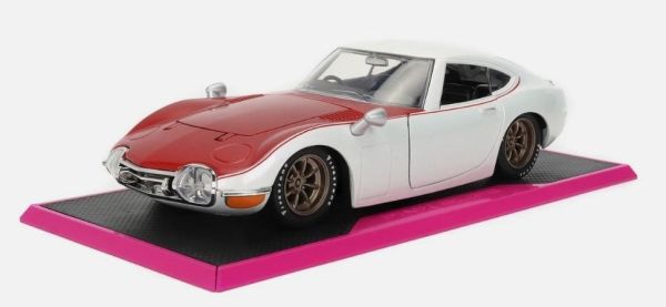 JAD36029 - TOYOTA 2000GT Starlight 1967 Blanco y rojo - PINK SLIPS - 1