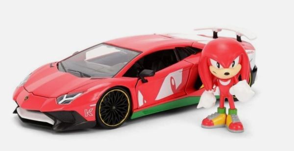 JAD36264 - Figura de LAMBORGHINI Aventador SV con KNUCKLES - SONIC - 1