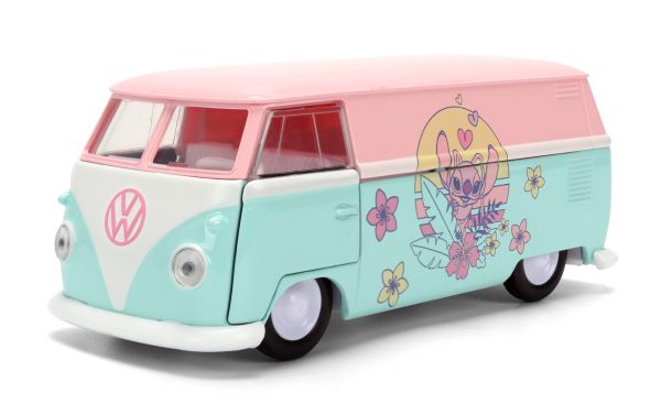 JAD36358 - VOLKSWAGEN Angel Bus 1961 Azul y Rosa DISNEY STITCH - 1