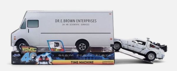 JAD36848 - DOLOREAN Camuflaje Gris con Caja en Forma de Camión REGRESO AL FUTURO - 1