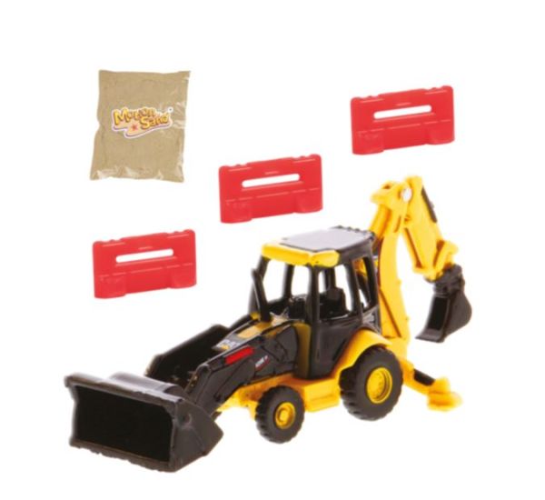 CARRERA37085964 - Kit PlayBox - Retroexcavadora CATERPILLAR 420E con arena mágica - 1