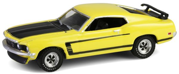 GREEN37320-B - FORD Mustang Boss 302 1969 amarillo de la serie BARRETT JACKSON (en blíster) - 1