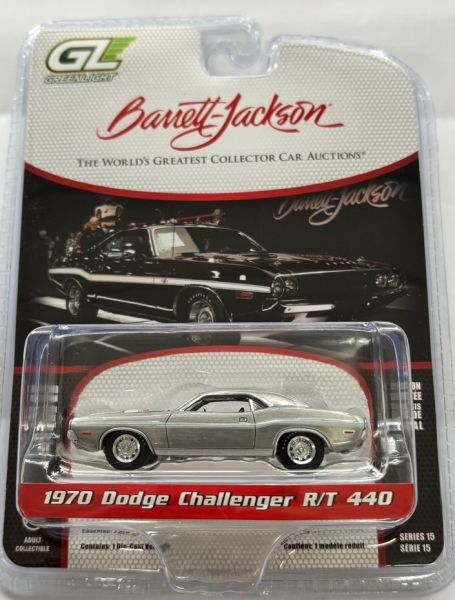GREEN37320-D-GRIS - 1970 Dodge Challenger R/T 440, gris, de la serie Barrett-Jackson - 1