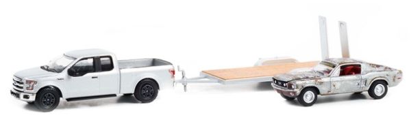 GREEN31130-B - 2015 FORD F-150 con bandeja y 1968 FORD Mustang GT PAWN Estrellas bajo blister - 1