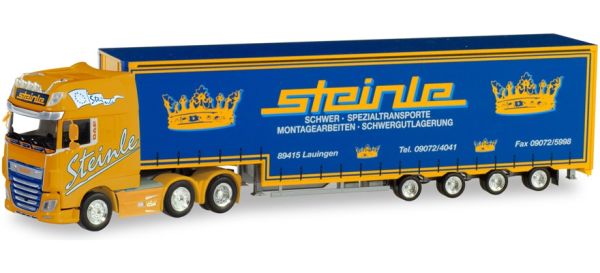 HER311304 - DAF XF SSC 6x2 con remolque de lona 4 ejes STEINLE - 1