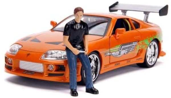 JAD31139 - TOYOTA Supra 1995 RÁPIDO Y FURIOSO con figura y luces - 1