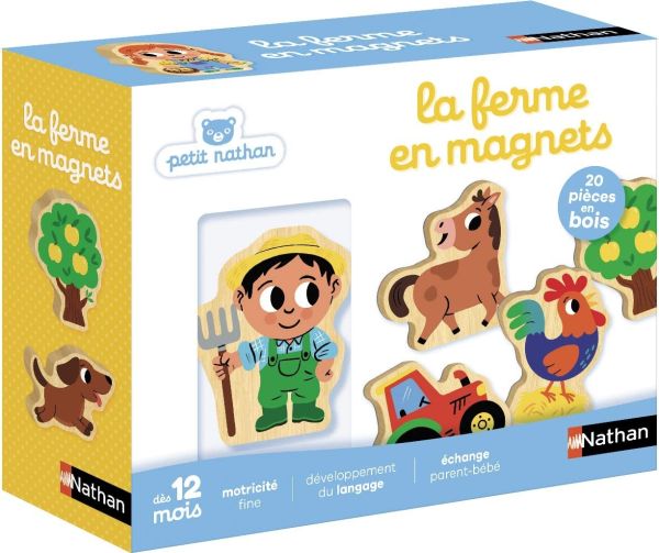NAT31541 - La granja en imanes de madera - 1