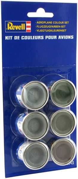 REV32343 - 6 botes de pintura Esmalte 14 ml colores para aviones - 1