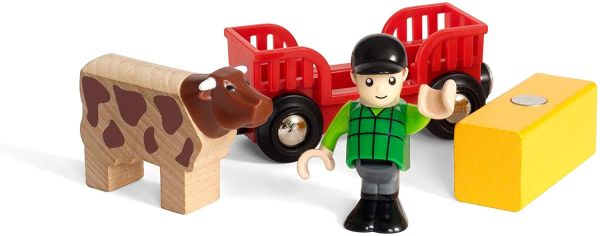 BRIO33879 - Discovery pack Granjero con su vaca - 1