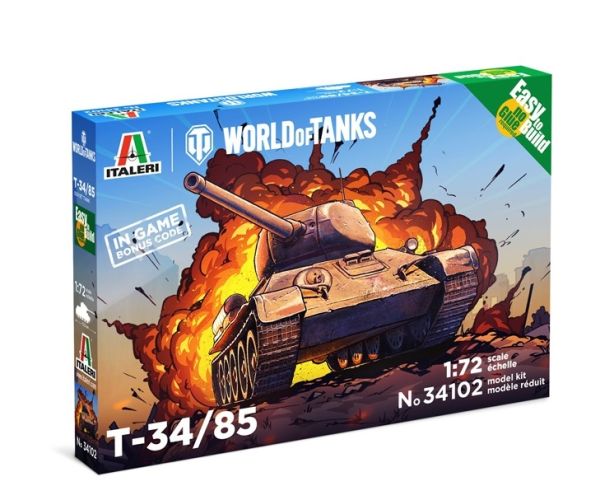 ITA34102 - Fácil de construir: tanque T34/85 World of Tanks - 1