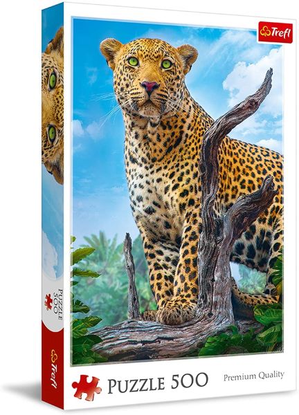 TRF37332 - Rompecabezas de 500 piezas de leopardo salvaje - 1