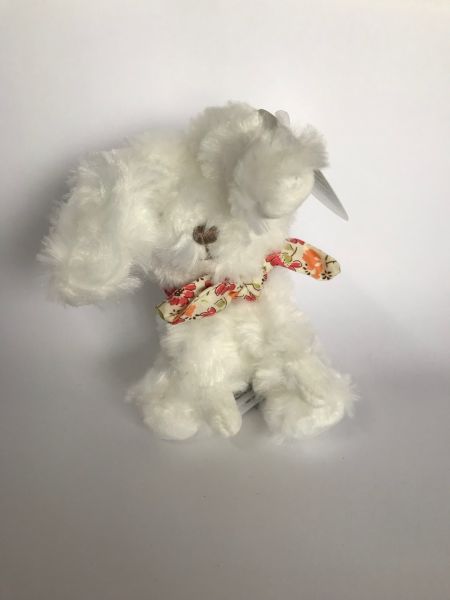 DC3818-03 - Peluche conejito con bufanda Rojo florido - 1