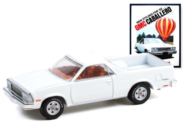 GREEN39090-F - 1982 GMC Caballero Blanco VINTAGE AD CARS en blister - 1