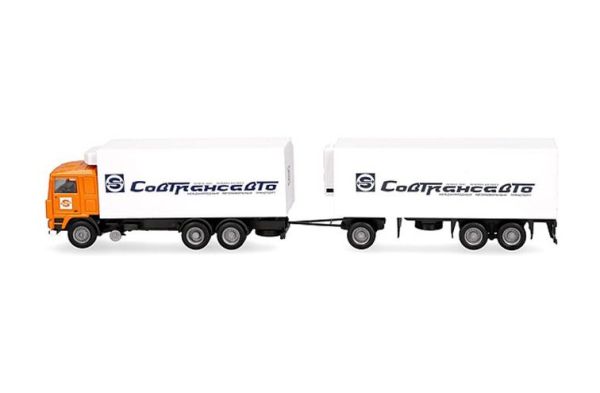 HER321167 - VOLVO F10 6x4 con caja y remolque de 1+2 ejes SOVTRANSAVTO - 1