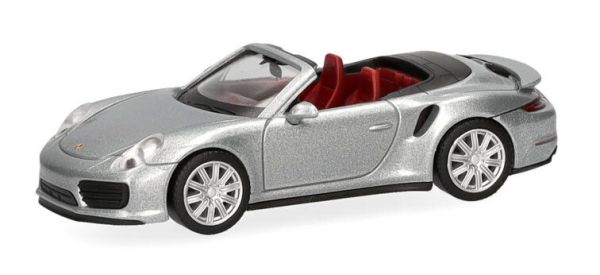 HER038928-003 - PORSCHE 911 Turbo descapotable plateado metalizado - 1