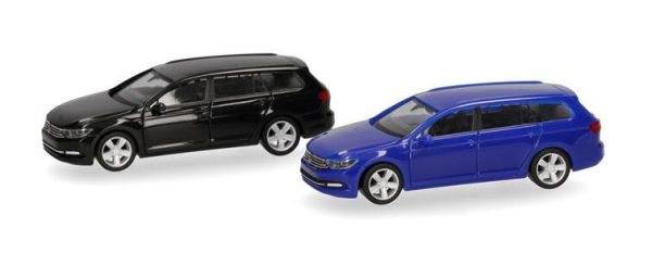 HER013772-003 - VOLKSWAGEN Passat Variant negro y azul — 2 piezas para montar - 1