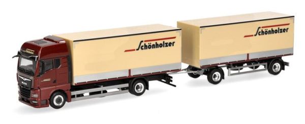 HER962223 - MAN TGX GX 4x2 con caja y remolque de 1+1 ejes SCHONHOLZER - 1