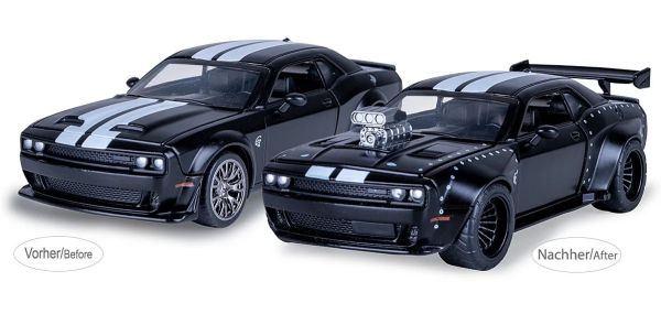 JAM402615 - DODGE Challenger SRT Jailbreak 2 en 1 negro para construir (2022) - 1