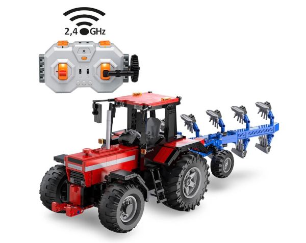 JAM402908 - Tractor con arado - radiocontrolado - BRICKS - 1675 piezas - 1