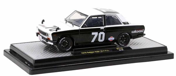 M2M-40300-114B - DATSUN 510 #70 1970 Blanco y negro WILWOOD - 1
