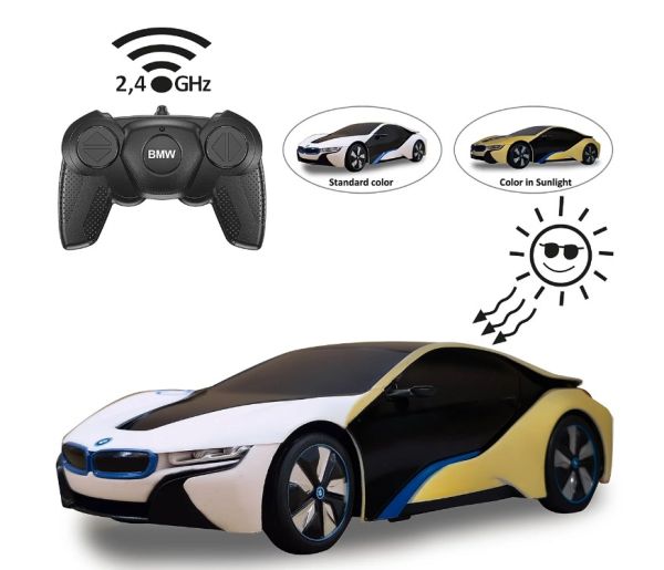JAM403003 - BMW i8 blanco o amarillo - serie fotocromática UV - Radiocontrol - 1