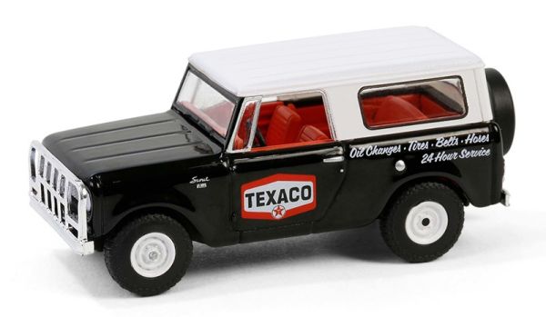 GREEN41165-B - HARVESTER Scout 1963 negro TEXACO de la serie TEXACO en blíster - 1