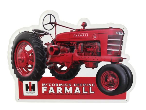 42055 - Letrero metálico en relieve McCORMICK-Deering FARMALL - 45x32 cm - 1