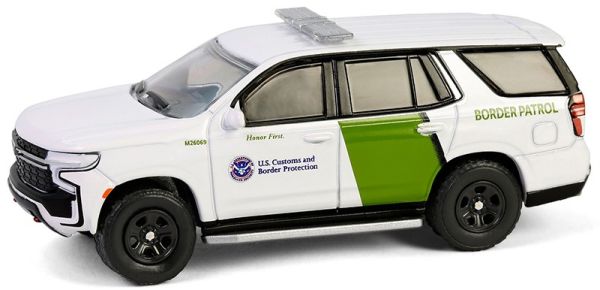 GREEN43035-F - CHEVROLET Tahoe 2023 Servicio de Aduanas de los Estados Unidos de la serie HOT PURSUIT en blíster - 1