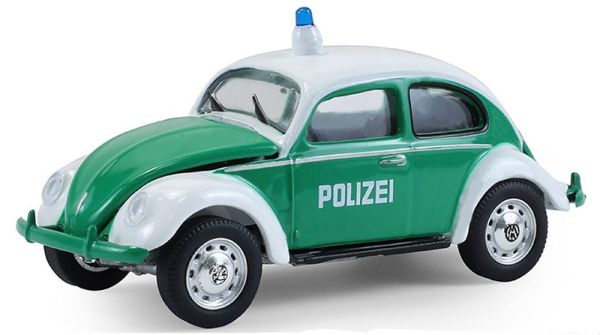 GREEN43050-A - VOLKSWAGEN Beetle Classic POLIZEI - Departamento de Policía Alemán de la serie HOT PURSUIT (en blíster) - 1
