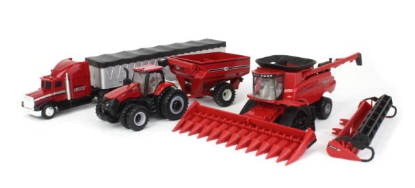 ERT44384 - CASE IH 8250 Harvester Tractor Package CASE IH 340 Grain Trailer y CASE IH Truck Trailer - 1