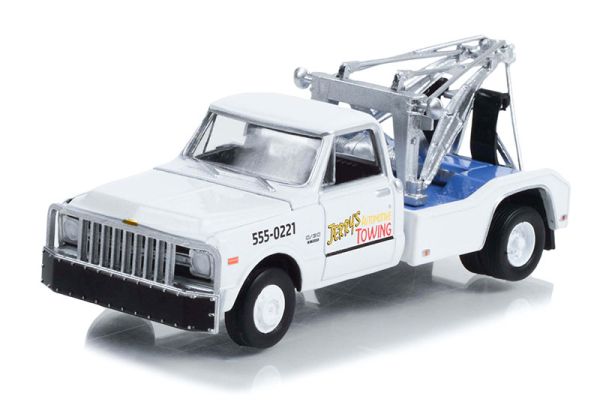 GREEN44965-B - CHEVROLET C-30 Dually Wrecker JERRYS Towing 1969 de la serie FALL GUY bajo blister - 1