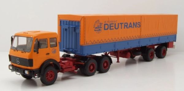 PREMIUM47216 - MERCEDES-BENZ NG 2232 6x4 de 1980 con remolque de lona de 2 ejes (DEUTRANS) - 1