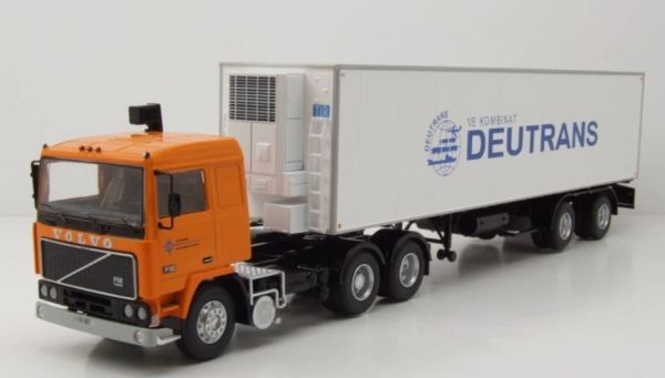 PRX47217 - VOLVO F12 6x4 1980 con remolque frigorífico de 2 ejes - DEUTRANS - 1