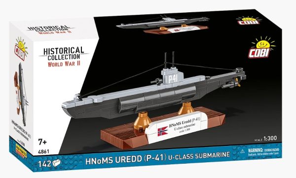 COB4861 - Submarino clase U HNoMS Uredd P-41 - 142 piezas - 1