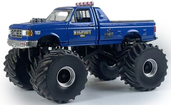 GREEN49160-D - FORD F-350 1990 #4 Monster truck - BIG FOOT de la serie KINGS OF CRUNCH en blíster - 1